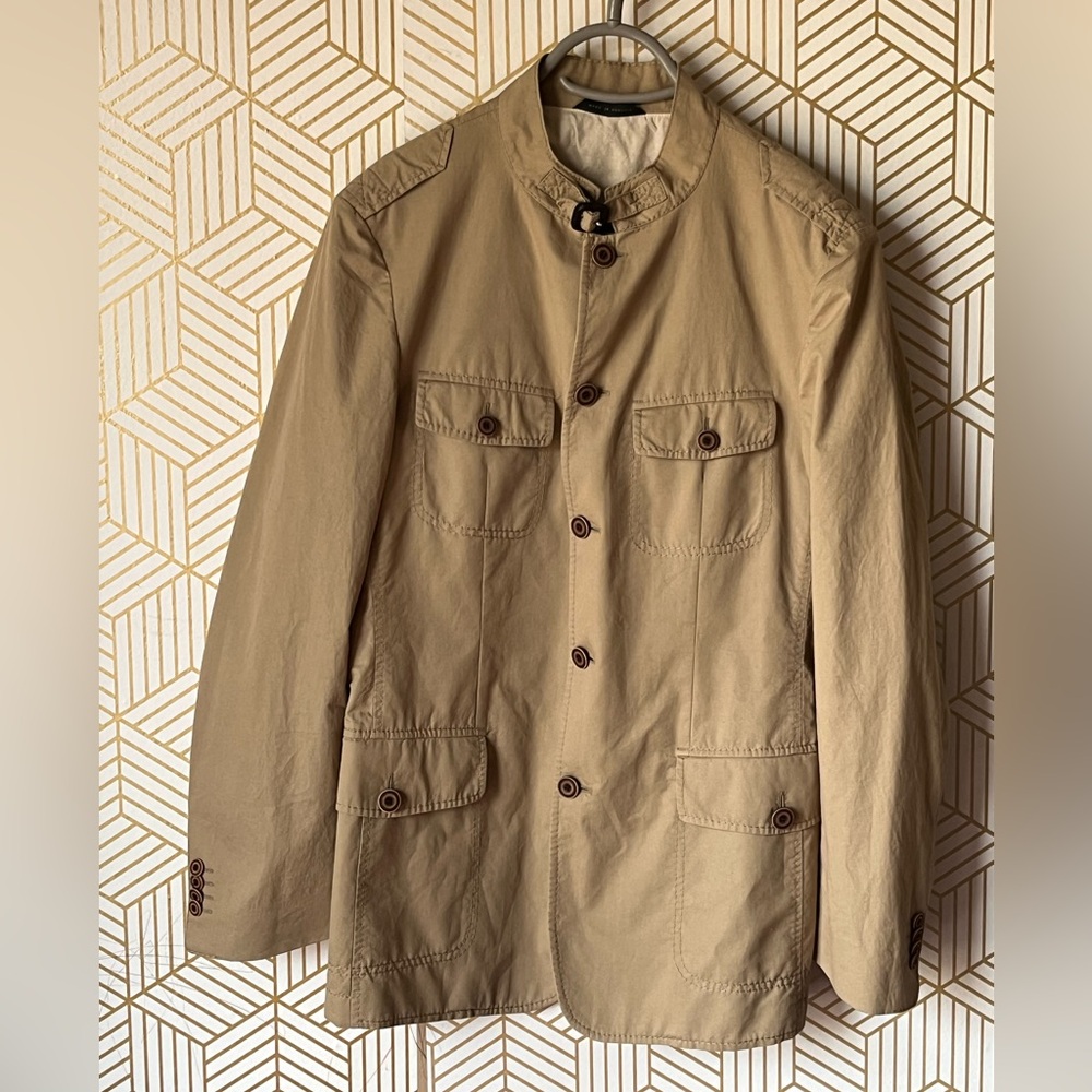 Hugo Boss Men’s Safari Field Jacket Coat tan 38R - Picture 1 of 12